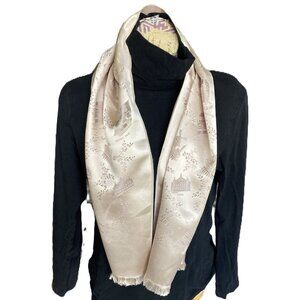 Long Cream Paris Scarf-FREE WITH PURCHASE